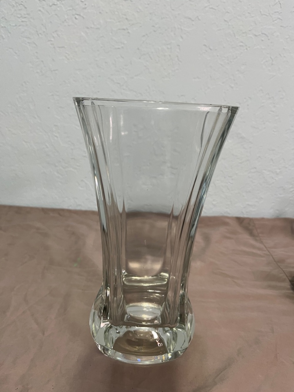 Laura Biagiatti Venezia Bellissimo 4-sided Glass Vase 9.75"Tall Made in France